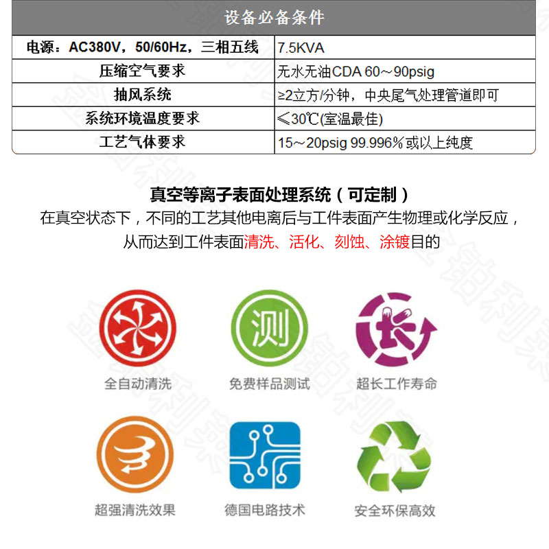 真空等离子机参数